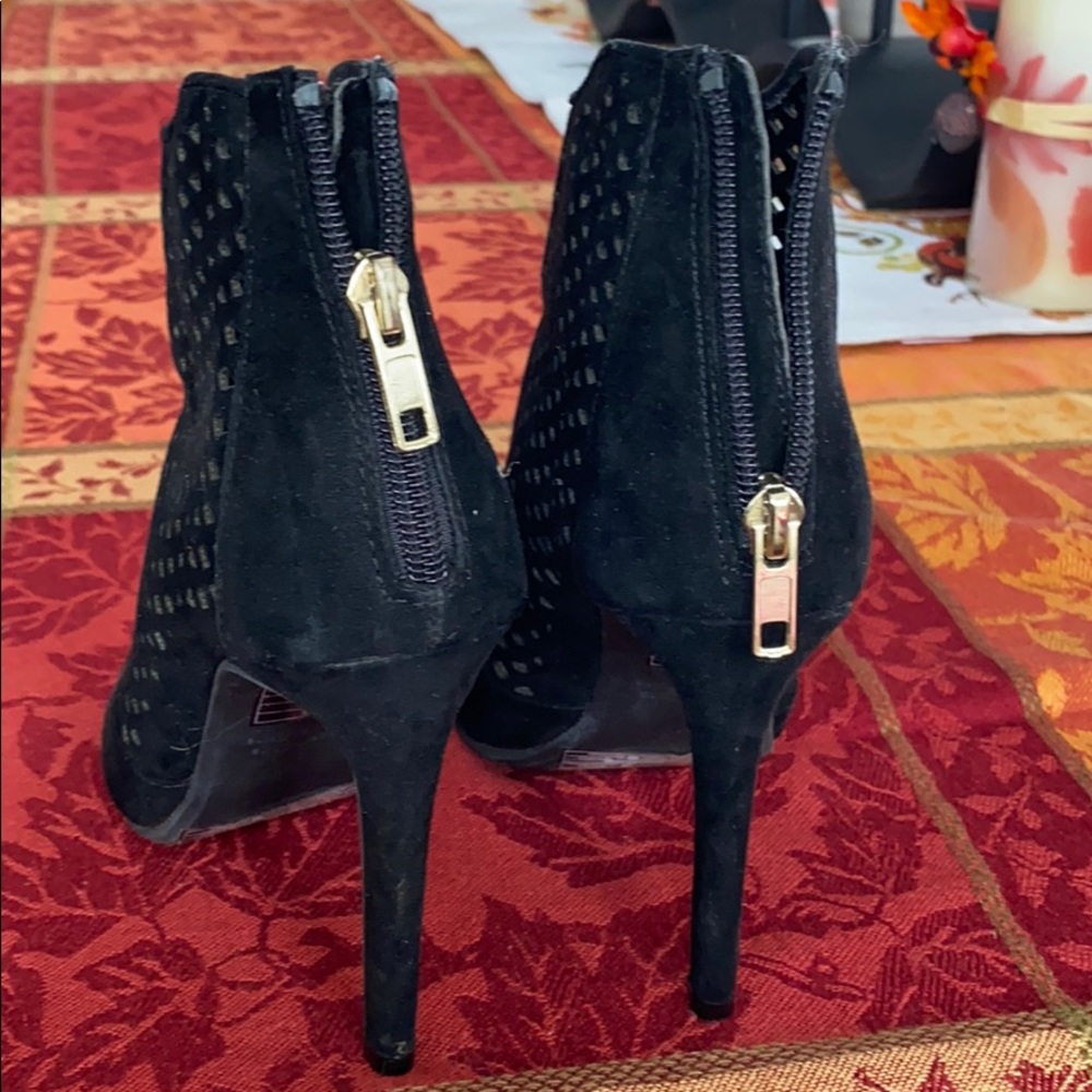 Forever 22 black net heels - Picture 3 of 4